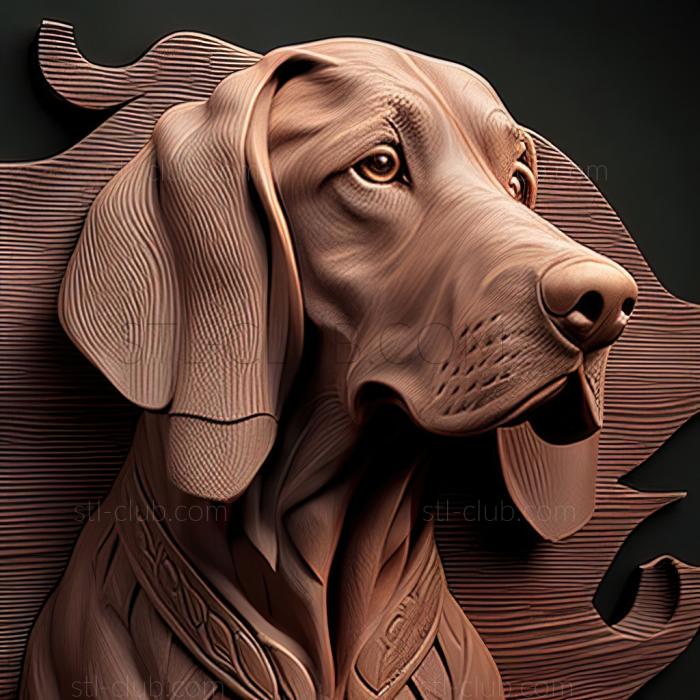 3D model st The Swiss Hound dog (STL)